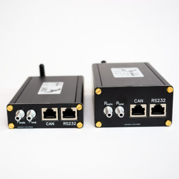 Larus Ports for static and total pressure, CAN, RS232